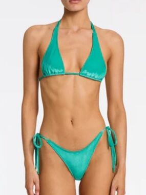 DARA EVOR Velvet Triangle Bikini Set